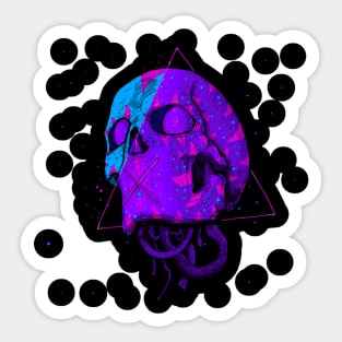 Tokebi's Cyberpunk Skull Sticker
